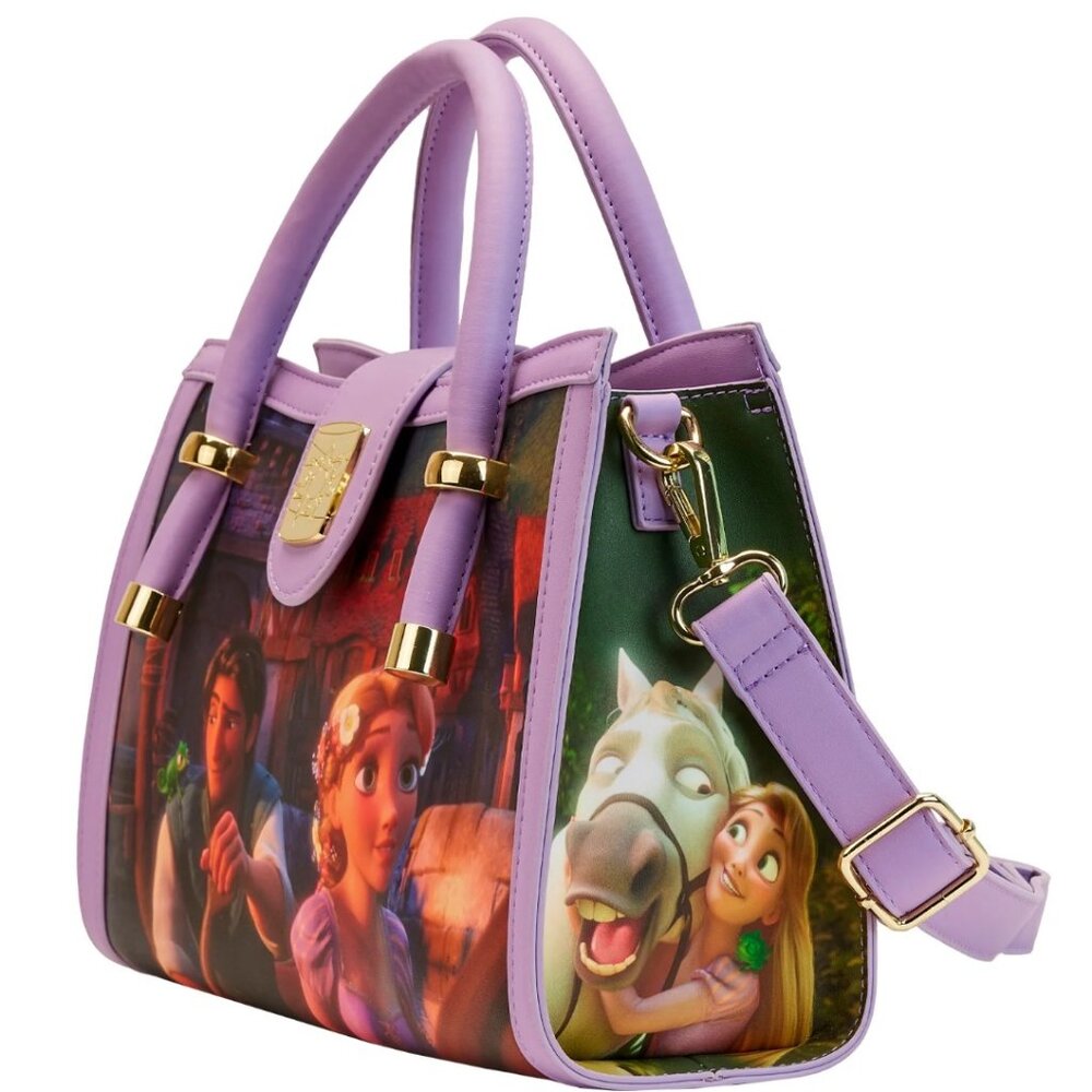 Loungefly Disney Rapunzel Princess Scene Crossbody Bag - Picture 10 of 14